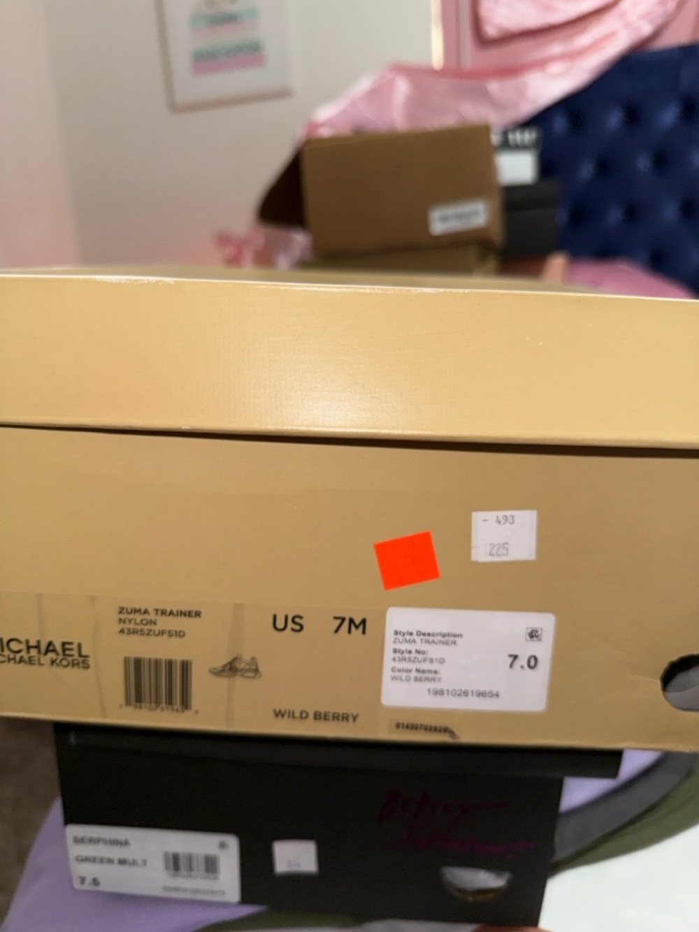 Michael Kors White and Fuchsia Platform Lace-Up Sneaker - Picture 4 of 5
